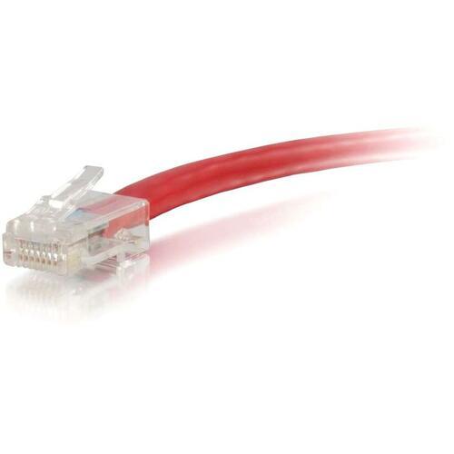 C2G 15 ft Cat6 Non Booted UTP Unshielded Network Patch Cable - Red - 15 ft Category 6 Network Cable for Network Device - First End: 1 x RJ-45 Male Network - Second End: 1 x RJ-45 Male Network - Patch Cable - Red