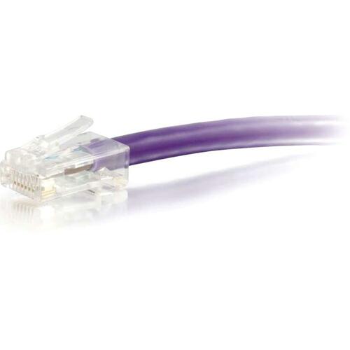 C2G 12 ft Cat6 Non Booted UTP Unshielded Network Patch Cable - Purple - 12 ft Category 6 Network Cable for Network Device - First End: 1 x RJ-45 Male Network - Second End: 1 x RJ-45 Male Network - Patch Cable - Purple
