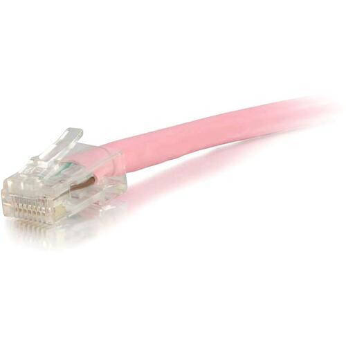 C2G 15 ft Cat6 Non Booted UTP Unshielded Network Patch Cable - Pink - 15 ft Category 6 Network Cable for Network Device - First End: 1 x RJ-45 Male Network - Second End: 1 x RJ-45 Male Network - Patch Cable - Pink