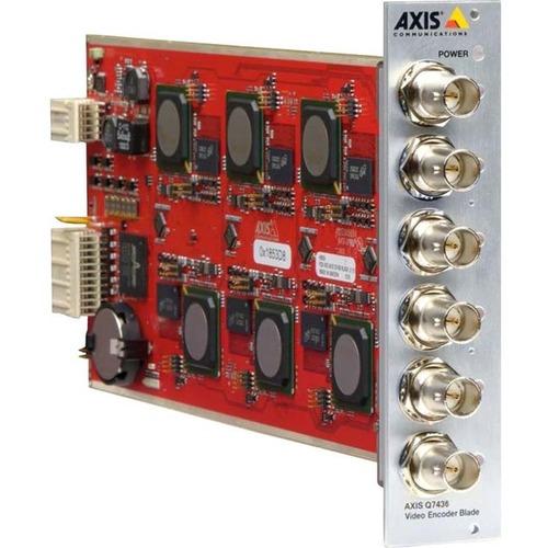 Axis Communications AXIS Q7436 Video Encoder Blade - Functions: Video Encoding, Video Compression, Video Streaming - 1.50 GB RAM - 720 x 576 - NTSC, PAL - 10 Pack - Blade