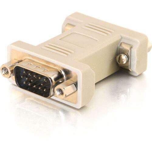 C2G VGA Port Saver Adapter - 1 x HD-15 Male - 1 x HD-15 Female - Beige