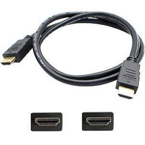 Add-On Computer AddOn Lenovo 0B47070 Compatible 1.82m (6.00ft) HDMI Male to Male Black Cable - 6 ft HDMI A/V Cable for Audio/Video Device, HDTV, Blu-ray Player, DVD Player - HDMI Male Digital Audio/Video - HDMI Male Digital Audio/Video - Supports up to 1