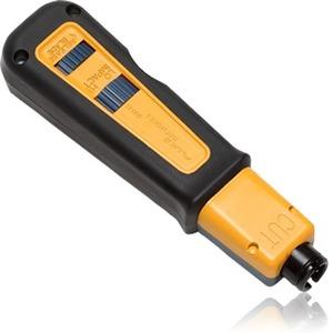 Fluke Networks D914S Impact Punch Down Tool with EverSharp 66/110 Plus Screwdriver Blade - Ergonomic Design