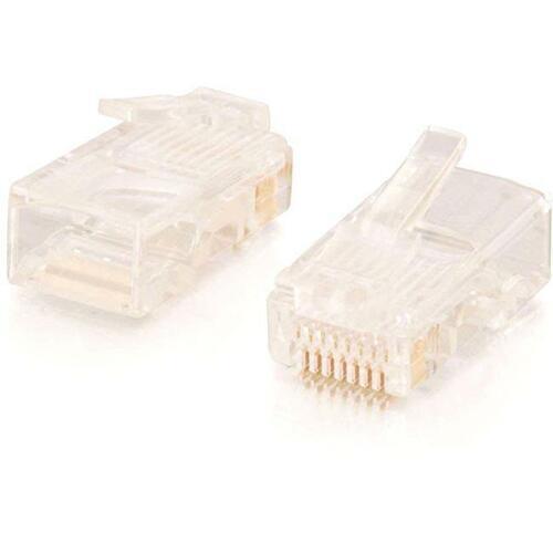 C2G 11381 Cat.5 Network Connector - 100 Pack - 1 x RJ-45 Male - Clear