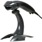 Honeywell Voyager 1200g Handheld Bar Code Reader - Cable Connectivity - 11.10" (281.94 mm) Scan Distance - 1D - Laser - Single Line - USB - Black - Stand Included - IP42 - USB - Library