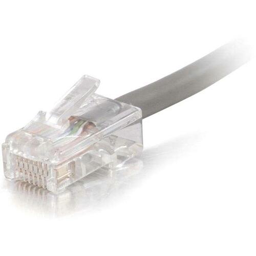 C2G 75 ft Cat5e Non Booted Plenum UTP Unshielded Network Patch Cable - Gray - 75 ft Category 5e Network Cable for Modem, Network Device - First End: 1 x RJ-45 Male Network - Second End: 1 x RJ-45 Male Network - Patch Cable - Gold Plated Contact - Gray