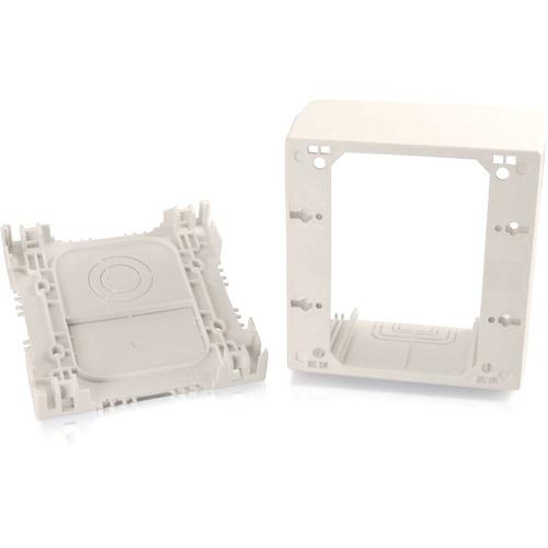 C2G Wiremold Uniduct Double Gang Extra Deep Junction Box Fog White - Fog White