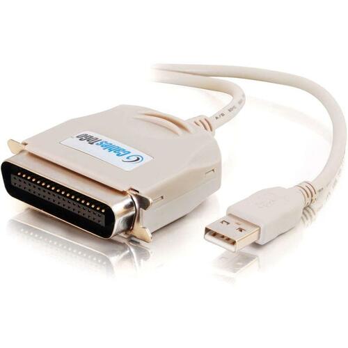 C2G USB To PARALLEL ADAPTER - Type A Male, Centronics Male - 1.83m - Beige