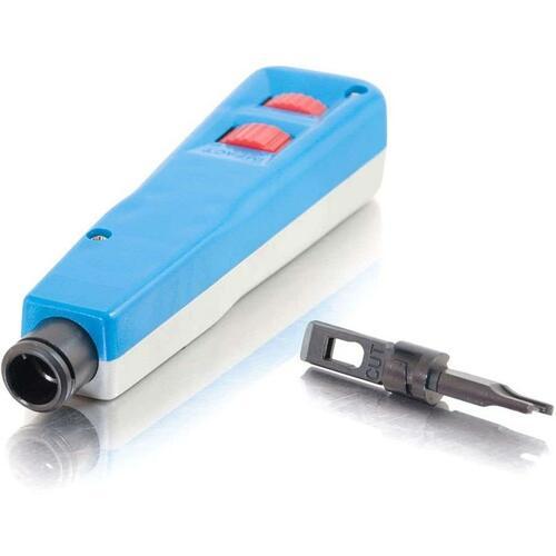 C2G Punchdown Tool - Blue, Gray - 172.4 g - Impact Resistant