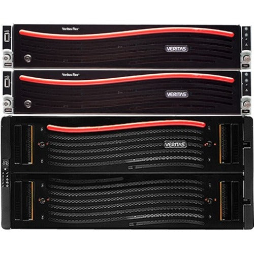 Veritas Flex 5340HA NAS Storage System - 2 Nodes - 2 x Intel Xeon 2 GHz - 1945.60 TB Supported HDD Capacity - 150 x HDD Installed - 600 TB Installed HDD Capacity - 768 GB RAM - 12Gb/s SAS Controller - RAID Supported - 10 Gigabit Ethernet - VGA - 4 USB Po - PuriLite
