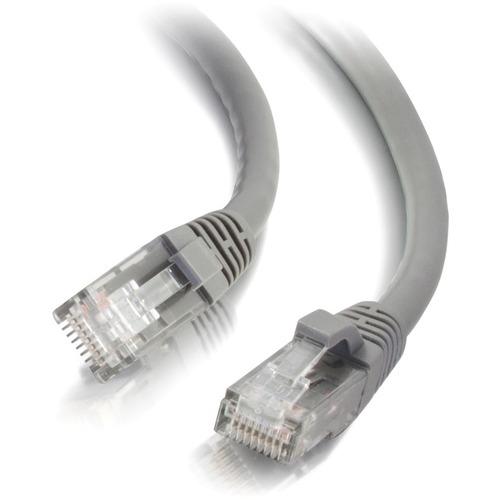 C2G 15 ft Cat6 Snagless UTP Unshielded Network Patch Cable - Gray - 15 ft Category 6 Network Cable for Network Device - First End: 1 x RJ-45 Male Network - Second End: 1 x RJ-45 Male Network - Patch Cable - Gray
