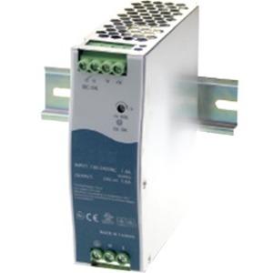 Transition Networks 48 VDC Industrial Power Supply - DIN Rail - 110 V AC, 220 V AC Input - 48 V DC @ 2.5 A Output