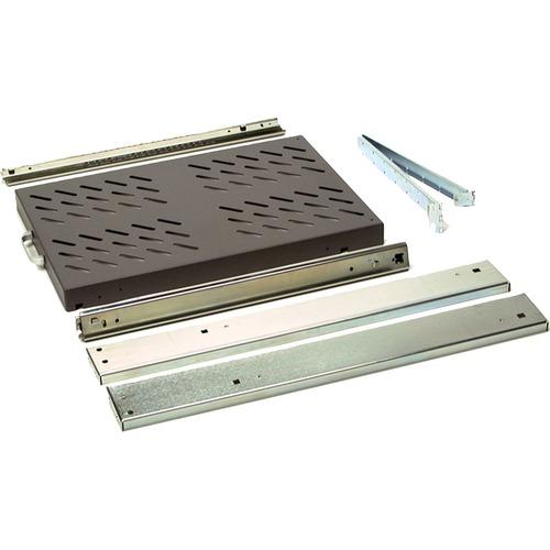 Hpe HP Monitor/Utility Shelf - 1U Rack Height x 19" (482.60 mm) Rack Width - Graphite - 68.04 kg Maximum Weight Capacity