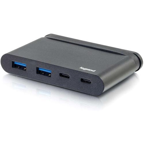 C2G USB C to 4K HDMI Adapter with USB-A and Power Delivery - 1 x Type C Male USB - 1 x HDMI Female Digital Audio/Video, 1 x Type A Female USB, 1 x Type C Female USB - 4096 x 2160 Supported - Black