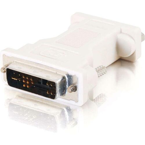 C2G DVI-A Male to HD-15 Female Video Adapter - 1 x DVI-A Male Video - 1 x HD-15 Female VGA - Blue