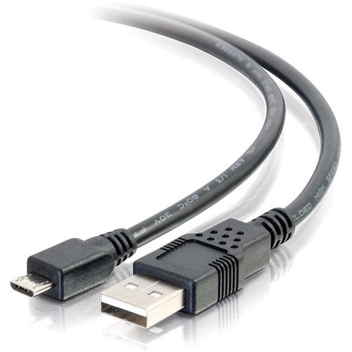 C2G USB Cable - Type A Male USB - Micro Type B Male USB - 1m - Black