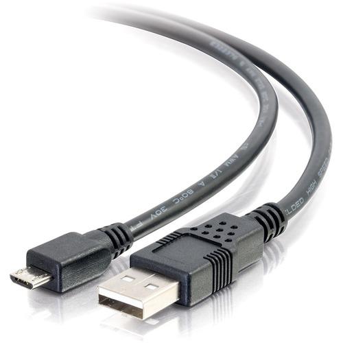 C2G USB Cable - Type A Male USB - Micro Type B Male USB - 2m - Black