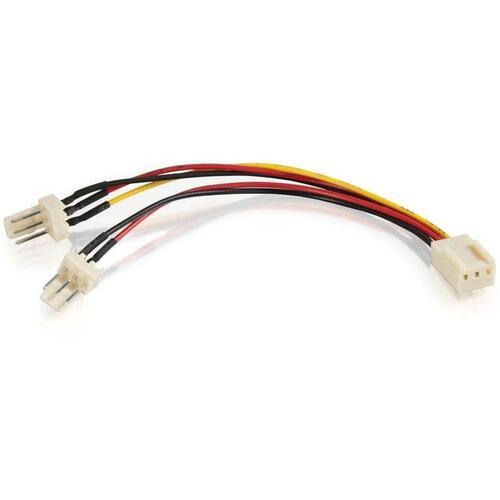 C2G 3-Pin Fan Power Y-Splitter Cable - 4" Cord Length