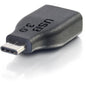 C2G USB 3.0 USB-C to USB-A Adapter M/F - Black - USB Data Transfer Cable for Smartphone, Tablet, Notebook, Desktop Computer, Flash Drive, Keyboard/Mouse - Type C Male USB - Type A Female USB - 480 Mbit/s - Black - 1