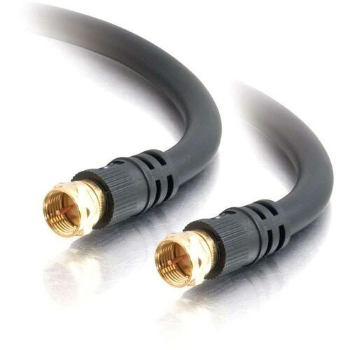 C2G Video Cable - F Connector Male Video - F Connector Male Video - 7.62m - Black