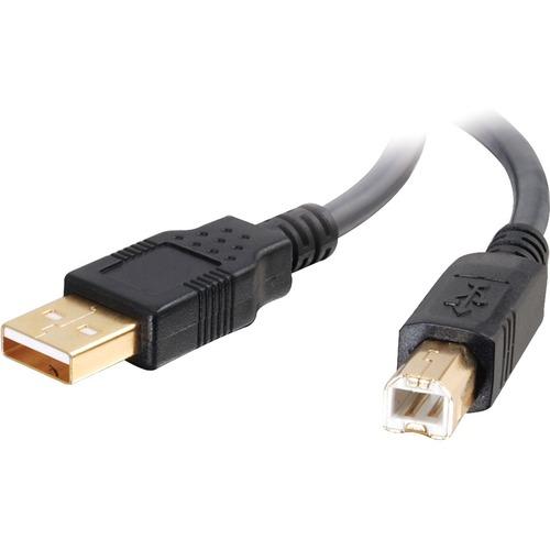 C2G Ultima USB 2.0 Cable - Type A Male USB - Type B Male USB - 2m - Charcoal