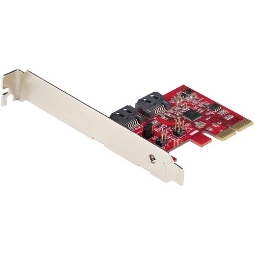 StarTech.com SATA PCIe Card, 2 Port PCIe SATA Expansion Card, 6Gbps SATA, PCI Express to SATA Adapter, SATA RAID, PCIe to SATA Converter - SATA III 6Gbps PCIe x2 expansion adapter card converter - 2-Port SATA 3 - RAID 0/1/SPAN/JBOD - BIOS level RAID setu