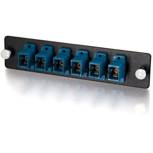 C2G Quiktron Q-Series 6-Port Fiber Optic Patch Panel - 6 x SC - 6 Port(s) - 6 x RJ-11 - 6 x