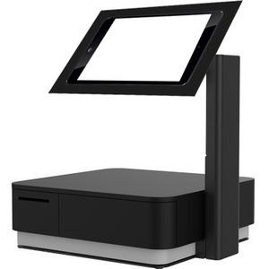 Star Micronics mUnite Tablet POS Stand - 14" (355.60 mm) Height x 12.90" (327.66 mm) Width x 11.30" (287.02 mm) Depth - Countertop - Stainless Steel - Black