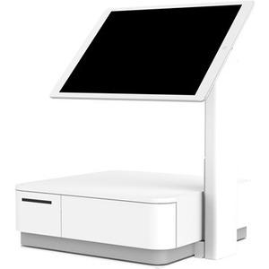 Star Micronics mUnite Tablet POS Stand - 14" (355.60 mm) Height x 12.90" (327.66 mm) Width x 11.30" (287.02 mm) Depth - Countertop - Stainless Steel - White