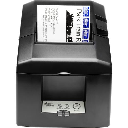 Star Micronics TSP654II Direct Thermal Printer - Monochrome - Wall Mount - Receipt Print - Serial - With Cutter - Gray - 3.15" Print Width - 300 mm/s Mono - 203 dpi - 3.15" (80 mm) Label Width