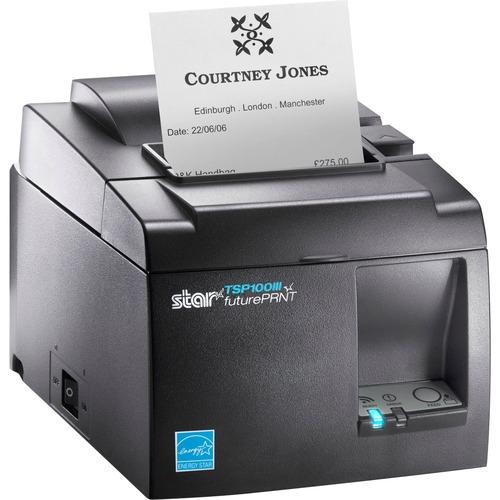 Star Micronics Thermal Printer TSP143IIIU GRY US - USB - Gray - Receipt Printer - 250 mm/sec - Monochrome - Auto Cutter