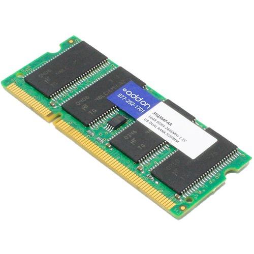 Add-On Computer AddOn 16GB DDR4 SDRAM Memory Module - For Desktop PC - 16 GB (1 x 16GB) - DDR4-2666/PC4-21300 DDR4 SDRAM - 2666 MHz - CL15 - 1.20 V - Non-ECC - Unbuffered - 260-pin - SoDIMM - Lifetime Warranty