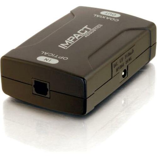 C2G Optical to Coaxial Digital Audio Converter - 1 x Toslink Female Digital Audio - 1 x RCA Female Audio - Silver