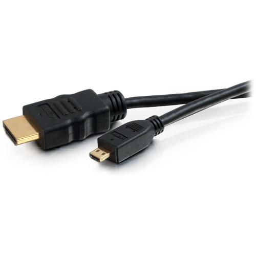 C2G 3m High Speed HDMI to Micro HDMI Cable with Ethernet - 4K 60Hz (10ft) - 9.8 ft HDMI A/V Cable for Audio/Video Device, Home Theater System - First End: 1 x HDMI (Micro Type D) Male Digital Audio/Video - Second End: 1 x HDMI Male Digital Audio/Video -