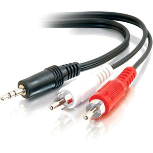 C2G Value Series Audio Y-Cable - Mini-phone Male Stereo - RCA Male Stereo - 1.83m - Black