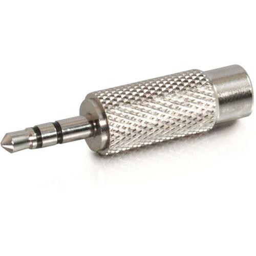 C2G 3.5mm Stereo Male to RCA Female Adapter - 1 x - Metallic Silver