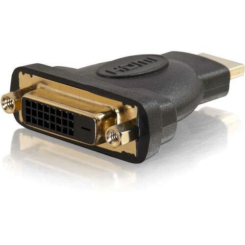 C2G Velocity DVI-D Female to HDMI Male Inline Adapter - 1 x DVI-D Female Digital Video - 1 x HDMI Male Digital Audio/Video - Black