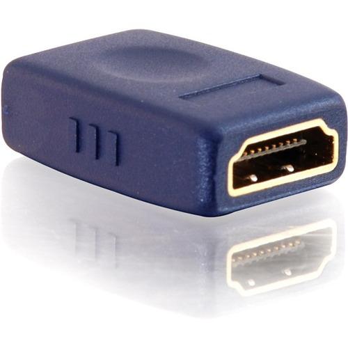 C2G Velocity HDMI Coupler - 1 x Type A Female - 1 x Type A Female - Blue