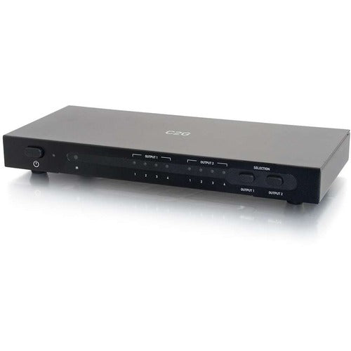 C2G 4X2 HDMI Matrix Switch - 4K 30Hz - 4096 x 2160 - 4K - 4 x 2 - Display, Blu-ray Disc Player, Gaming Console, Satellite Receiver, A/V Receiver - 2 x HDMI Out