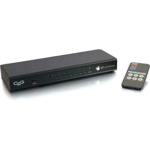 C2G 6-Port HDMI Selector Switch - 1920 x 1080 - Full HD - 6 x 1 - DVD Player, Blu-ray Disc Player, Gaming Console, Camcorder, Camera - 1 x HDMI Out