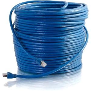 C2G 35ft Cat6 Snagless Solid Shielded Network Patch Cable - Blue - 35 ft Category 6 Network Cable for Network Device - First End: 1 x RJ-45 Male Network - Second End: 1 x RJ-45 Male Network - Patch Cable - Shielding - 23 AWG - Blue