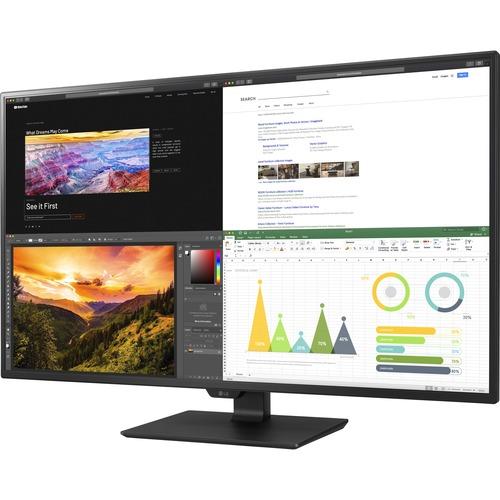 Lg Electronics LG 43UN700-B 42.5" 4K UHD LCD Monitor - 16:9 - Black - 43.00" (1092.20 mm) Class - In-plane Switching (IPS) Technology - 3840 x 2160 - 1.07 Billion Colors - 400 cd/m‚² Typical, 320 cd/m‚² Minimum - 8 ms GTG (Fast) - HDMI - DisplayPort