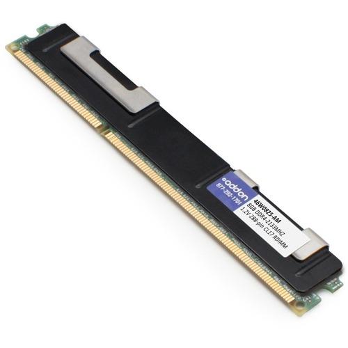 Add-On Computer AddOn 8GB DDR4 SDRAM Memory Module - 8 GB (1 x 8GB) DDR4 SDRAM - 2400 MHz - CL17 - 1.20 V - ECC - Registered - 288-pin - DIMM - Lifetime Warranty