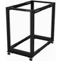 StarTech.com 18U 19" Open Frame Server Rack - 4 Post, Adjustable Depth 22 to 40" - Mobile Network Equipment Rack - HP ProLiant ThinkServer - 18U Open Frame Server Rack w/adjustable mounting depth of 23in-41in & 35in tall design - Mobile Data IT rack w/ca