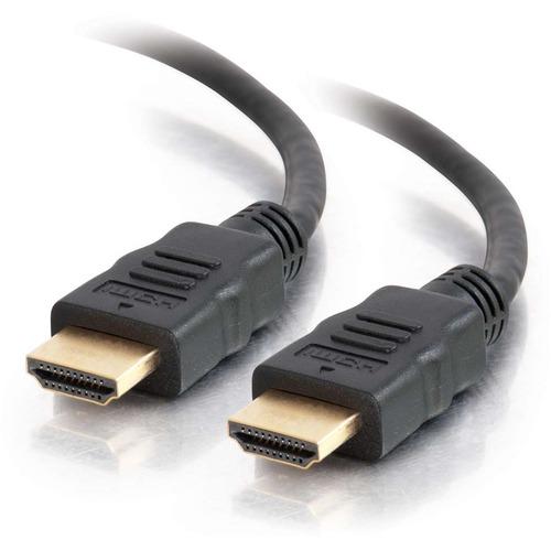 C2G 2ft High Speed HDMI Cable with Ethernet - 4K 60Hz - 2 ft HDMI A/V Cable for Audio/Video Device, Home Theater System, Switch - First End: 1 x HDMI Male Digital Audio/Video - Second End: 1 x HDMI Male Digital Audio/Video - Stacking Cable - Supports up