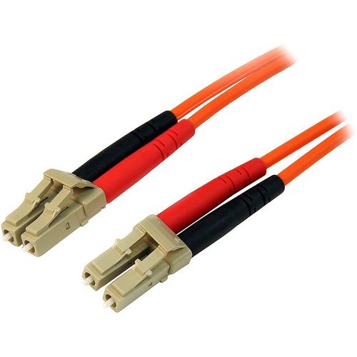 StarTech.com 1m Fiber Optic Cable - Multimode Duplex 50/125 - LSZH - LC/LC - OM2 - LC to LC Fiber Patch Cable - Connect fiber network devices for high-speed transfers with LSZH rated cable - 1m LC Fiber Optic Cable - 1 m LC to LC Fiber Patch Cable - 1 me