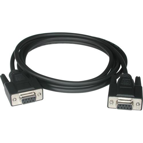 C2G DB-9 Null Modem Cable - DB-9 Female - DB-9 Female - 1.83m - Black