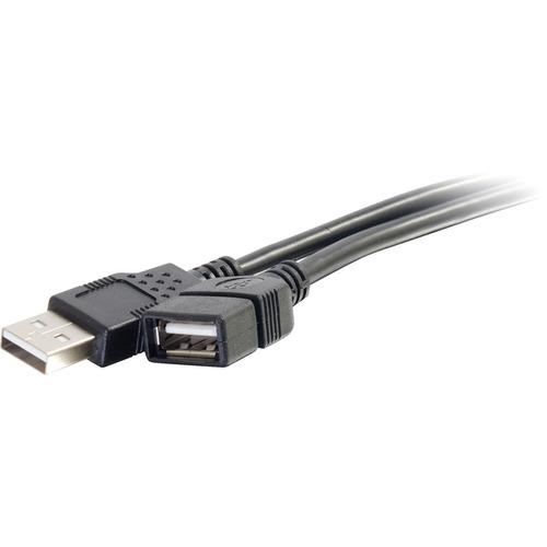 C2G USB Extension Cable - Type A Male USB - Type A Female USB - 3m - Black