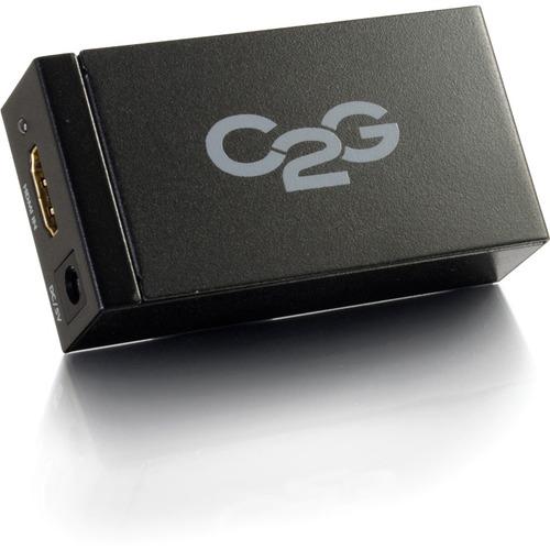 C2G HDMI to DisplayPort Adapter - F/F - Black - 1 x HDMI (Type A) Female Digital Audio/Video - 1 x DisplayPort Female Digital Audio/Video - Black