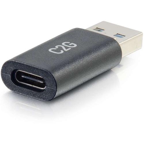 C2G USB C To USB A SuperSpeed USB 5Gbps Adapter Converter - Female to Male - 1 x Type C Female USB - 1 x Type A Male USB - Black
